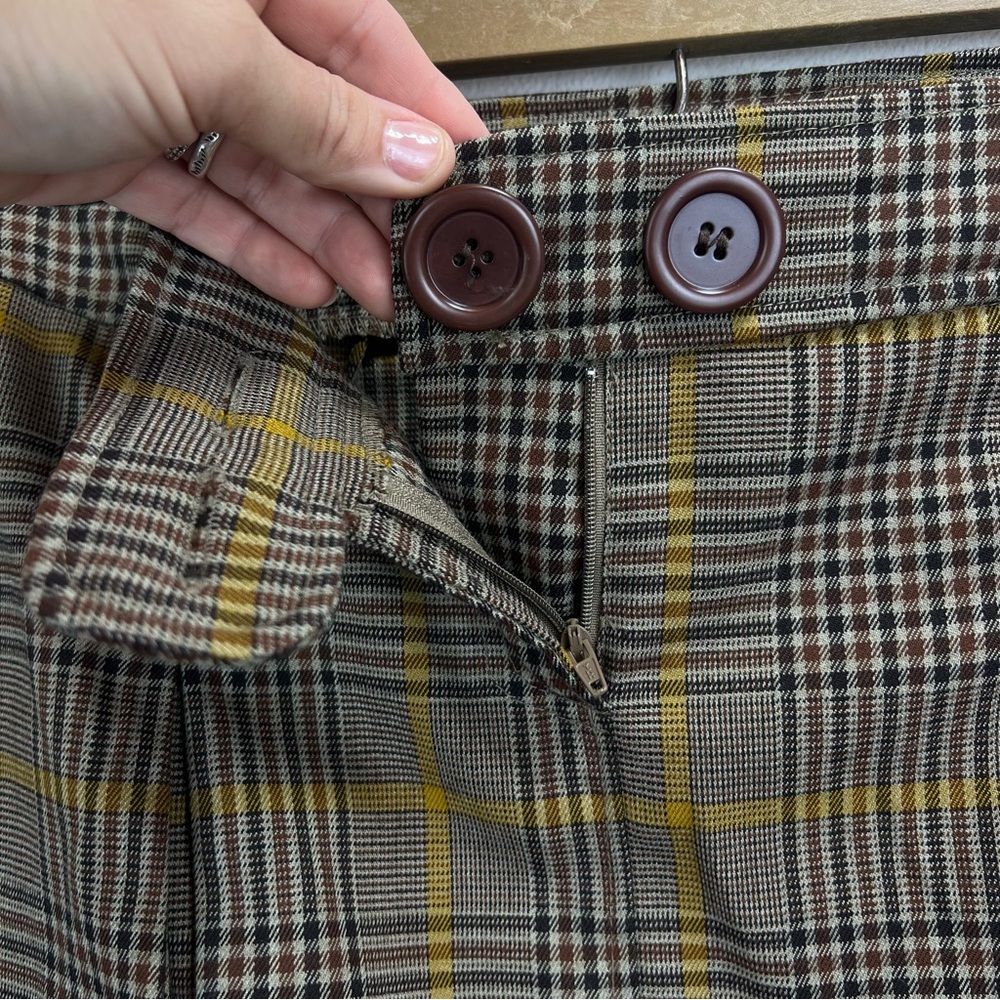 Xhilaration Y2K Mini Skirt Size 9 Plaid Pleated Retro Academia School Girl - Picture 4 of 7